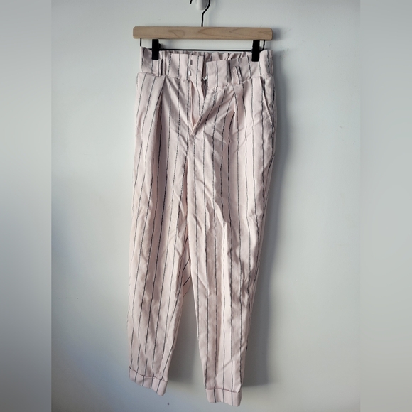 3/$8 F21 Striped Pink Trouser Pants - Picture 1 of 7